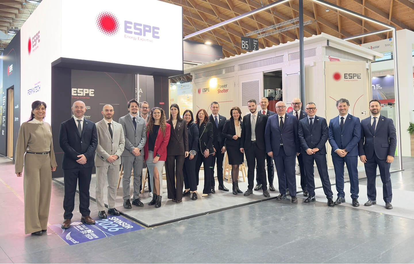 Team Espe davanti allo stand